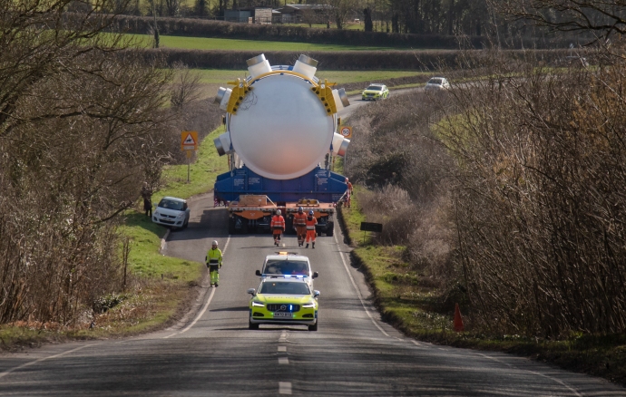 New nuclear reactor arrives at Hinkley Point C power station