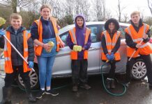 Burnham-On-Sea Scouts fundraising car wash