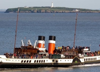 The Waverley paddle steamer in the Bristol Channel
