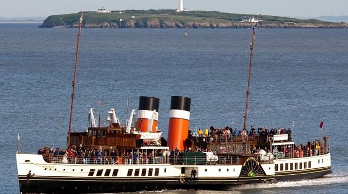 The Waverley paddle steamer in the Bristol Channel