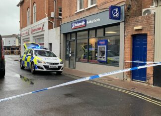 Attempted armed robbery at Nationwide Building Society in Burnham-On-Sea