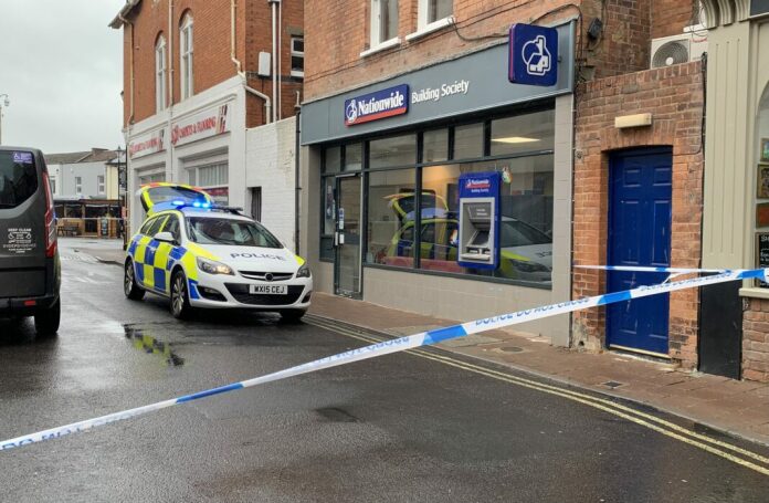 Attempted armed robbery at Nationwide Building Society in Burnham-On-Sea