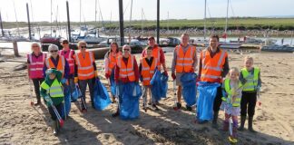 Friends of Burnham Beach litter pick in Burnham-On-Sea