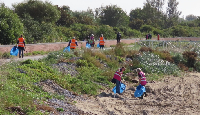 Friends of Burnham Beach litter pick in Burnham-On-Sea