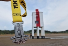 Burnham-On-Sea half Marathon medal