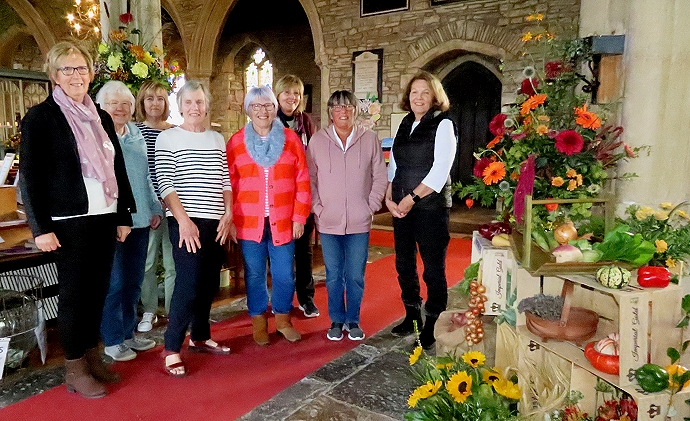 Mark Church Flower Festival near Burnham-On-Sea