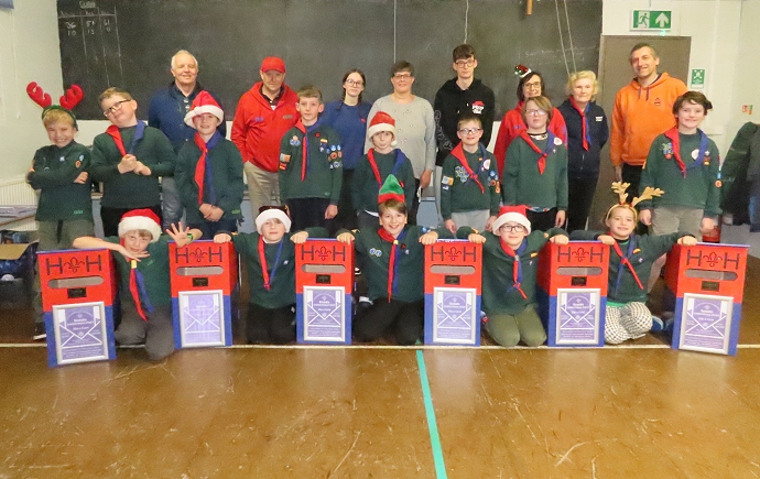 Huntspill and Highbridge Scout Group launch Christmas post service