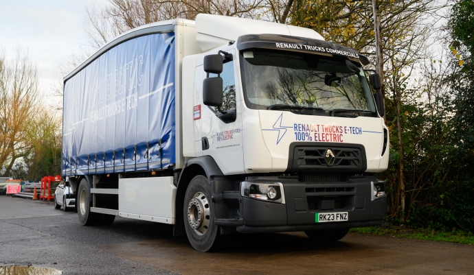 Highbridge company Jays Transport trials electric truck