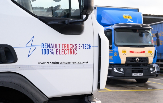 Highbridge company Jays Transport trials electric truck