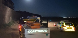 Burnham-On-Sea Coastguard night search