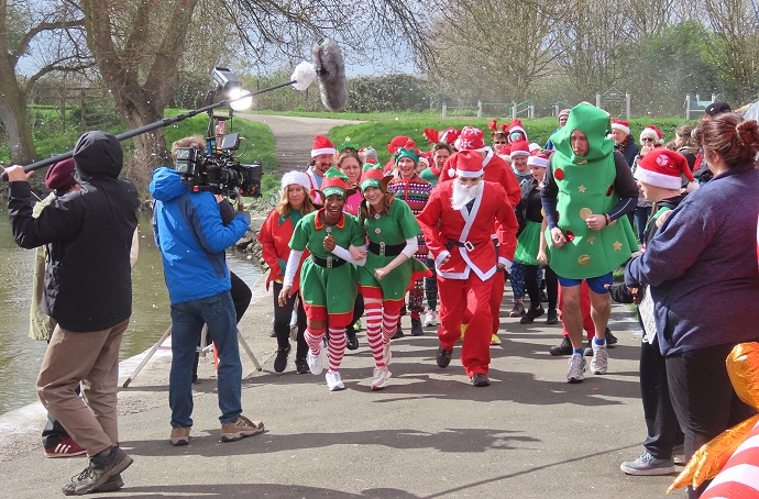 3 wishes for christmas movie filming in Burnham-On-Sea Apex Park