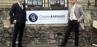 L-R Managing Director Luke Jackson and Branch Manager Thomas Yates at the Charles Barnard office in Wedmore.