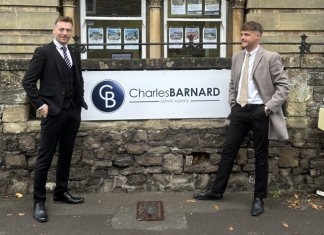 L-R Managing Director Luke Jackson and Branch Manager Thomas Yates at the Charles Barnard office in Wedmore.