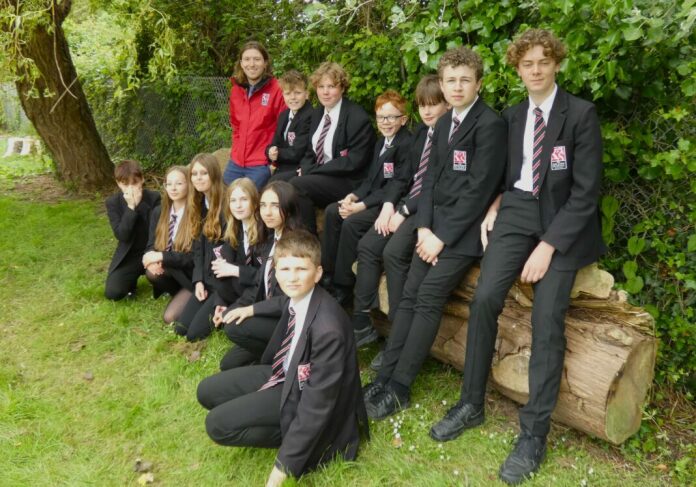 Burnham-On-Sea and Highbridge students at King Alfred School Academy have been helping to improve the school grounds by taking in a new rewilding club that has been launched this month.