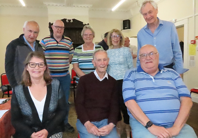 Burnham-On-Sea community centre President Ken Hindle with the trustees