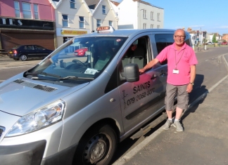 Dave Regan at Saints Taxis in Burnham-On-Sea