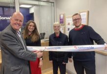 Nationwide Building Society branch in Burnham-On-Sea High Street