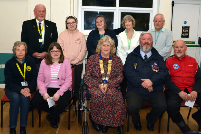 Burnham-On-Sea Moose Lodge has presented over £4,300 to local community groups following a busy year of fundraising.