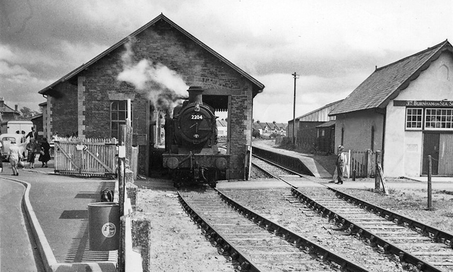 Burnham-On-Sea Railway Station in 1962
